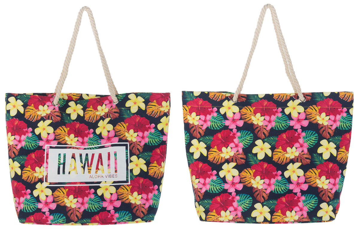 Tote for Pool, Beach, Boat with Rope Handles - Ditsy Floral Loveshackf –