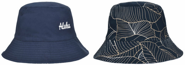 REVERSIBLE FLORAL BUCKET HAT [MULTIPLE COLORS]