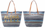 Island Haulin': Aloha Beach Bum Straw Tote - Colors Galore for Local Style