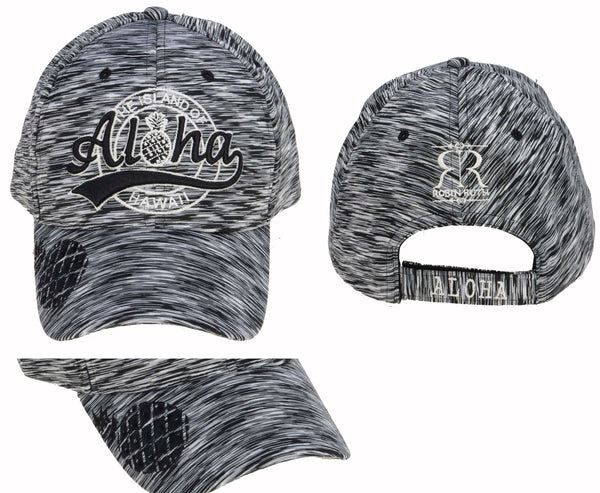 Da Aloha Pineapple Stamp Cap: Teal, Pink, and Black - Style with Island Flair