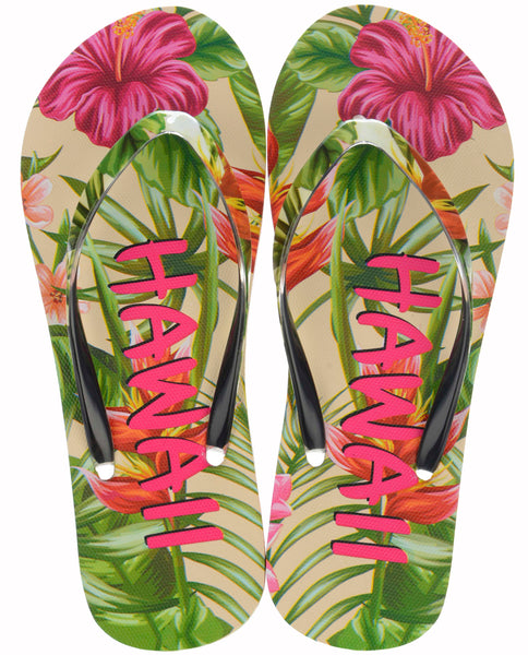 Hawaiian Breeze: The Comfy and Stylish Floral Flip Flops for Ladies - Plenny Styles