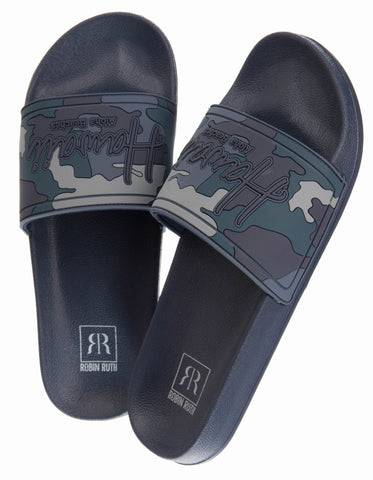 Unbeatable Memento for Your Precious Feet: Experience the Men's Aloha Camo Slides, Infused with Unrivaled Comfort.