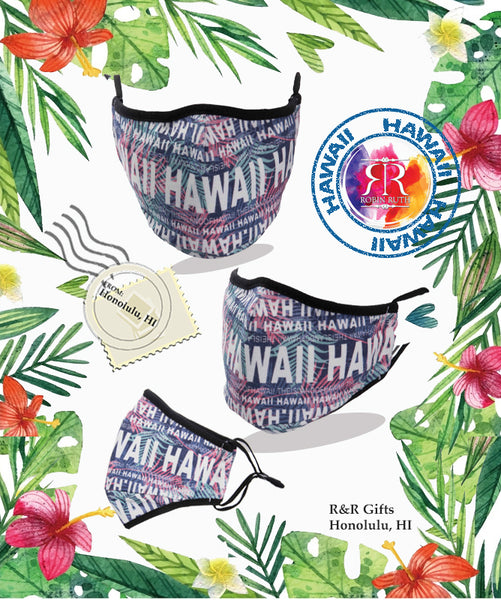 AlohaGuard: Blossom Collection: Vibrant Floral Face Masks - Cotton-Polyester Blend, Endless Designs