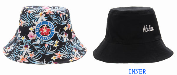 REVERSIBLE FLORAL BUCKET HAT [MULTIPLE COLORS]