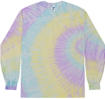 Hawaii Vibes: Island Chain Tie Dye Longsleeve Tee - Colors Galore, Bruddah!
