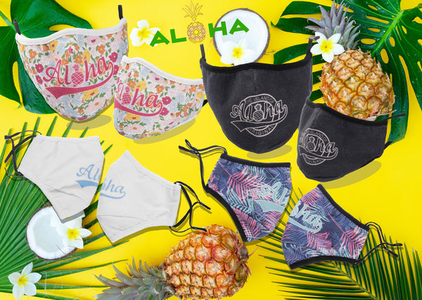 AlohaGuard: Aloha Pineapple Mask: Plenny Colors, Cotton/Poly Mix, You Stay Covered!